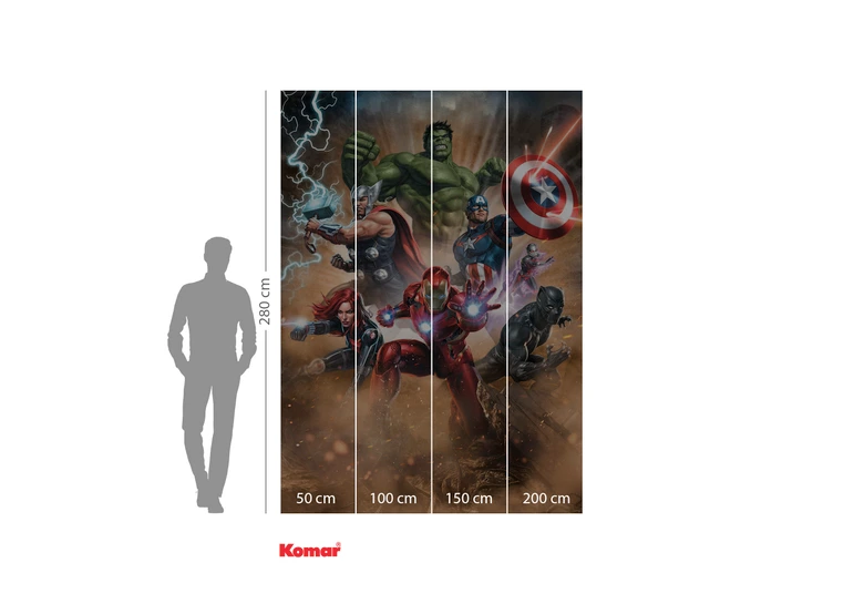 Vlies Fototapete - Avengers Superpower - 200 x 280 cm 