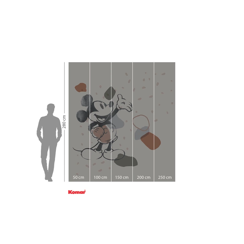 Vlies Fototapete - Mickey Organic Shapes - 250 x 280 cm 