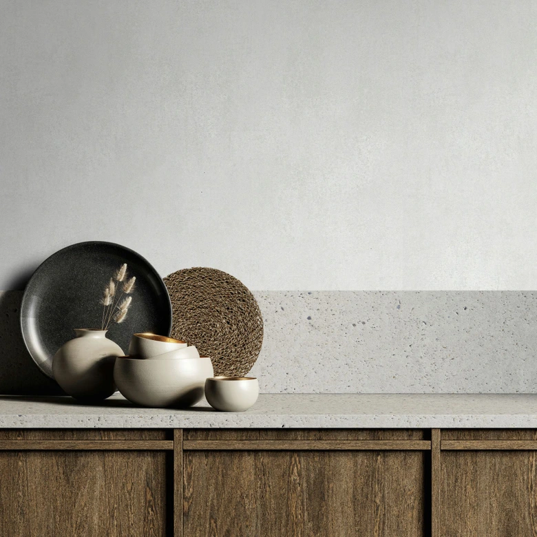 Vliestapete in Grau Betonoptik Used-Look Uni  