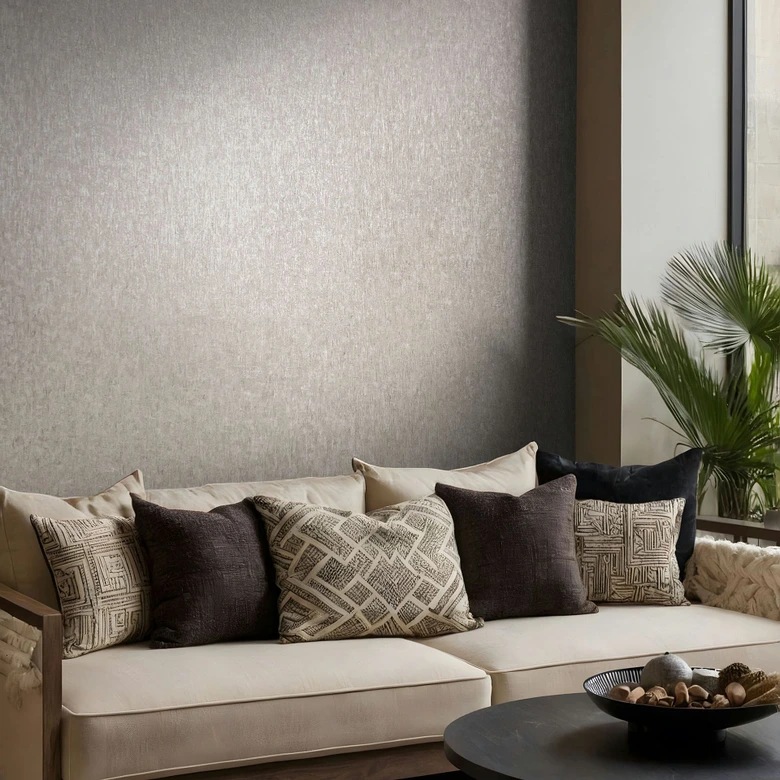 Vliestapete in Grau, Beige Betonoptik Uni Modern 