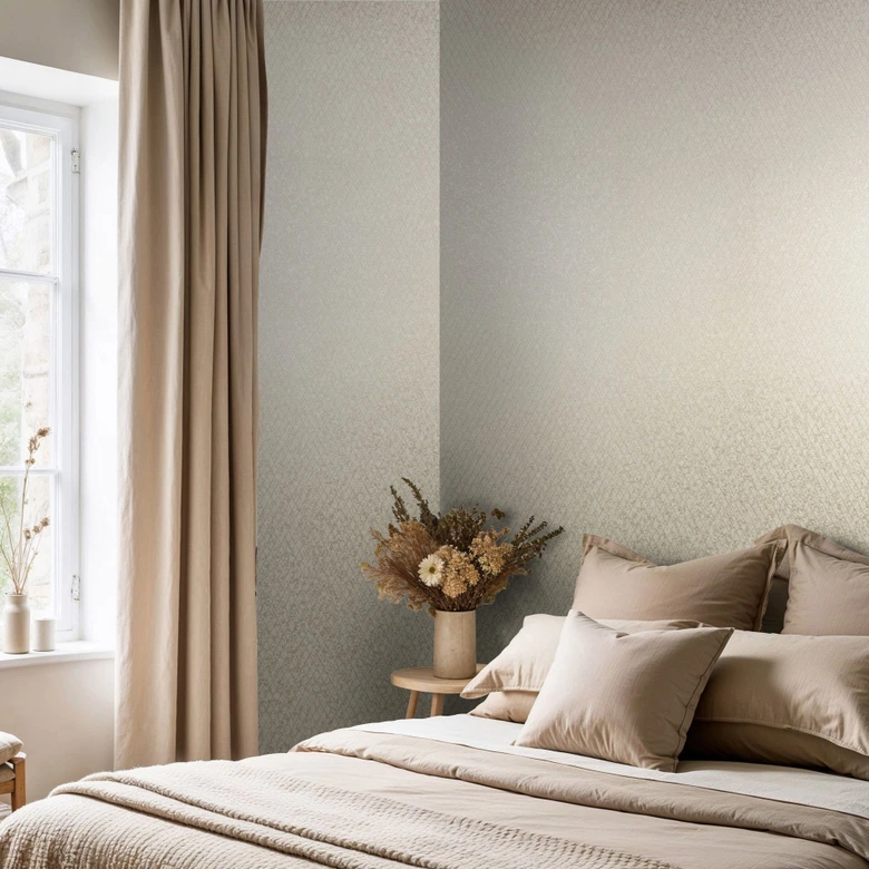 Vliestapete in Beige Rautenoptik Grafisch Geometrisch 