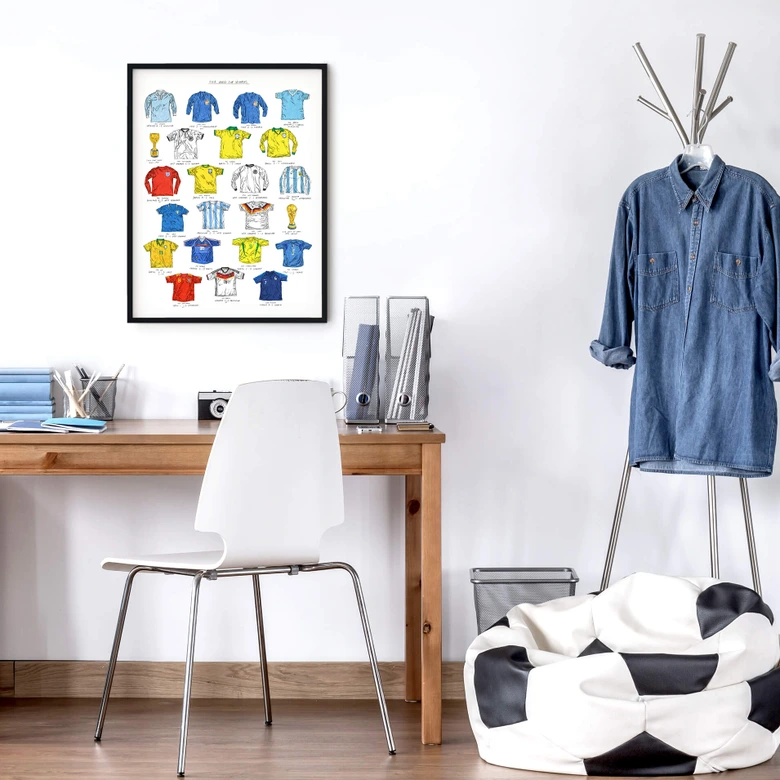 Poster Sparshott - Maillots de foot de la coupe du monde 