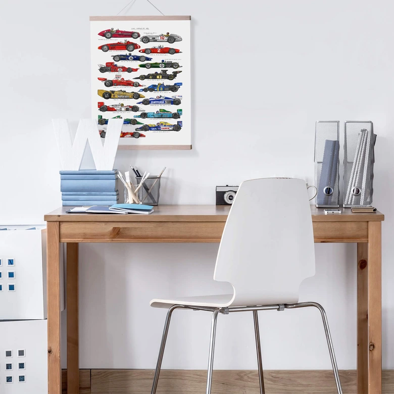 Poster Sparshott - Voitures de course 