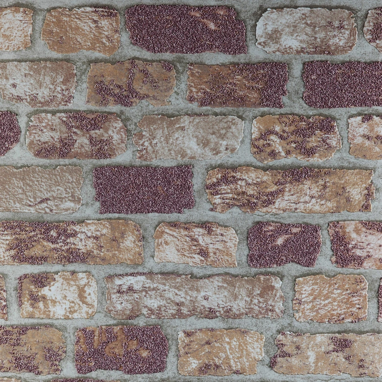 Carta da parati in tessuto non tessuto Anaglypta® Brick Abbey Road  