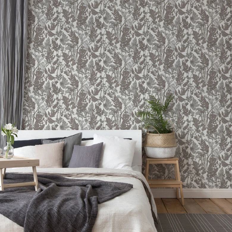 Architects Paper Vliestapete Floral Impression Blumentapete floral grau, weiß 