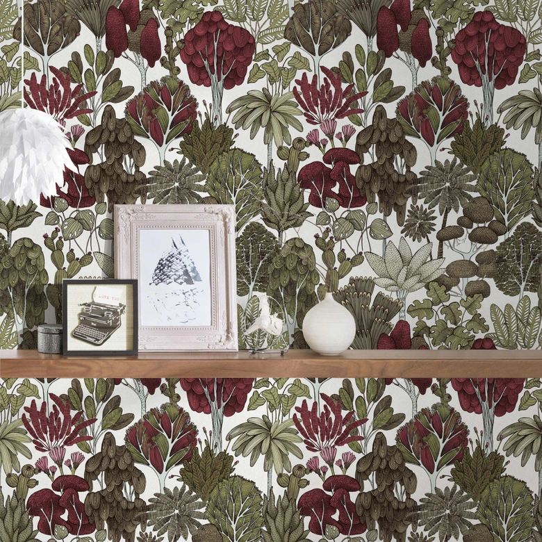 Architects Paper Floral Impression - Papier peint intissé jungle, vert 
