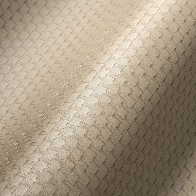 A.S. Creation non-woven tapet i beige og bronze ensfarvet tapet 