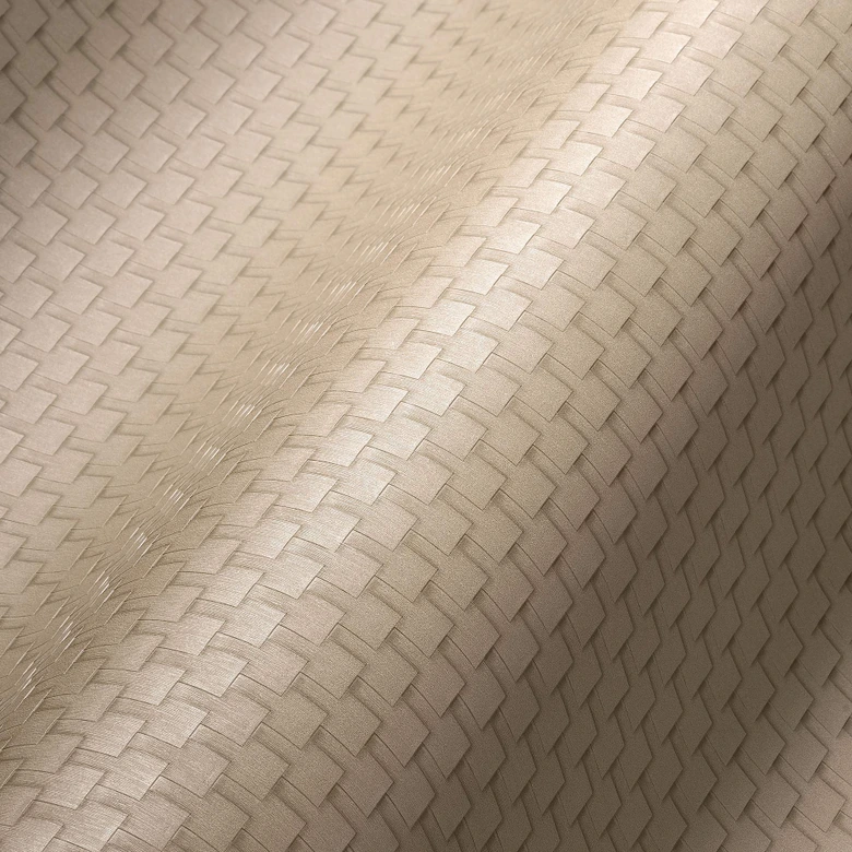 A.S. Creation geometrisk tapet i beige og bronze non-woven tapet ensfarvet tapet 