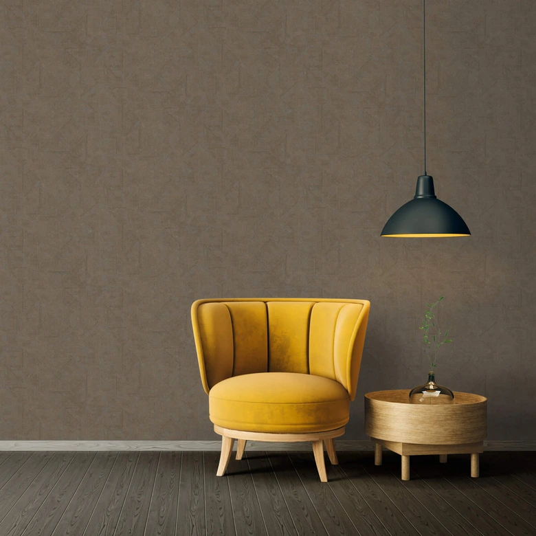Architects Paper Papier Peint Design Absolutely Chic uni Marron Bronze Gris  