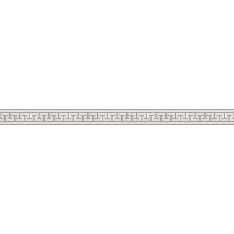 A.S. Création selbstklebende Bordüre Only Borders Mäander beige, grau, metallic 
