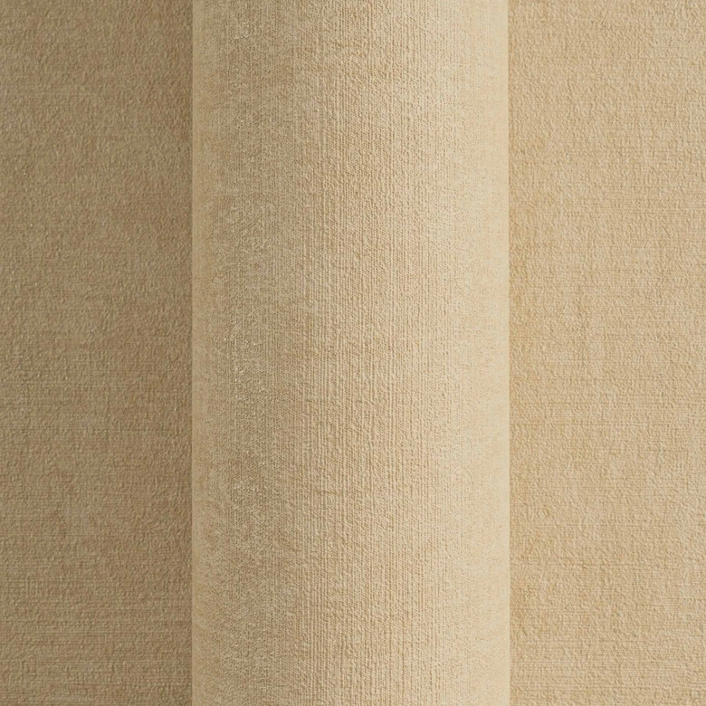 Strukturtapete Textil-Optik Sandgelb Beige - Dezente Vliestapete modern 