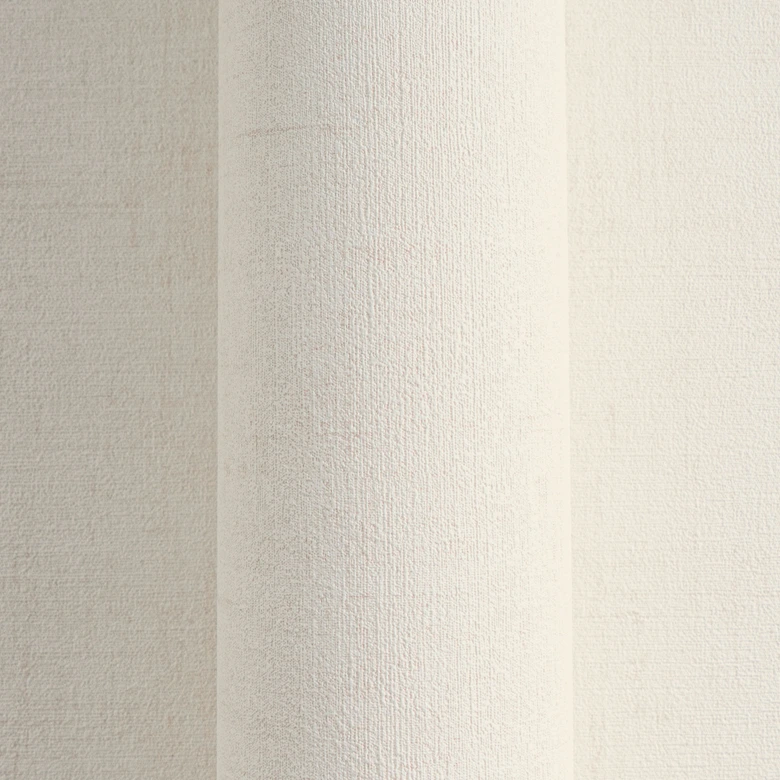 Teksturowana tapeta samoprzylepna kremowa biel - dyskretna tapeta z włókniny nowoczesna 