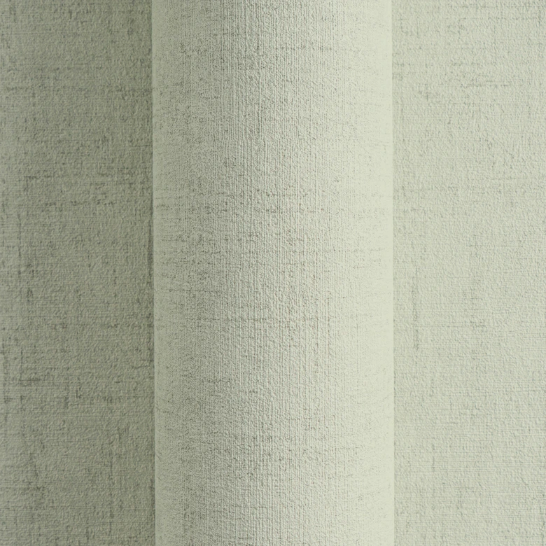 Strukturtapete Textil-Optik Hellgrün - Dezente Vliestapete modern 