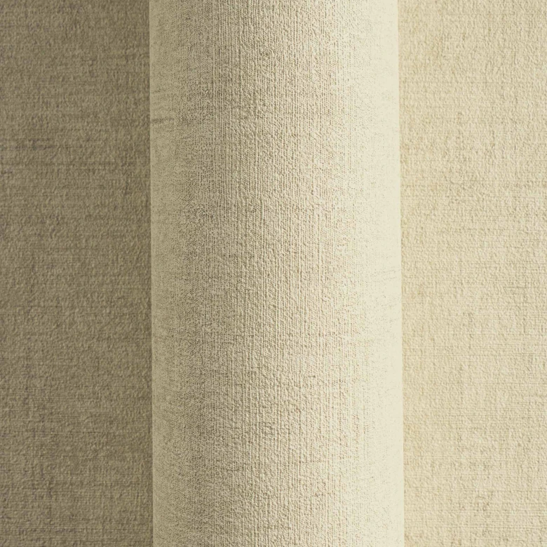 Strukturerad tapet textil look linne beige - diskret Icke-vävd tapet modern 