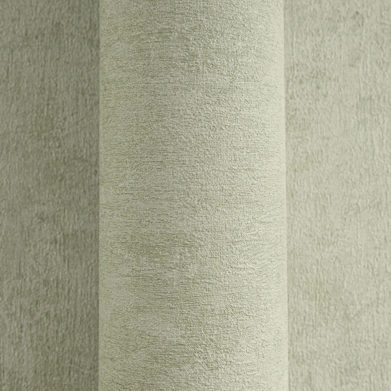 Concrete look wallpaper light green - Modern textured wallpaper in plaster look 