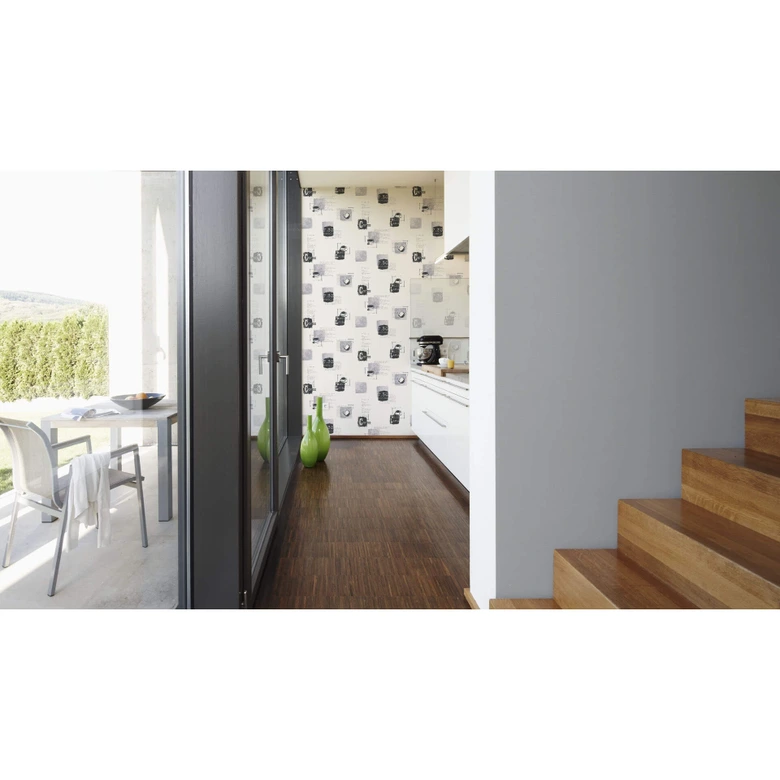 Tapete Grau modern Wohnzimmer Vliestapete mit glatter Oberfläche für Schlafzimmer von A.S. Création 