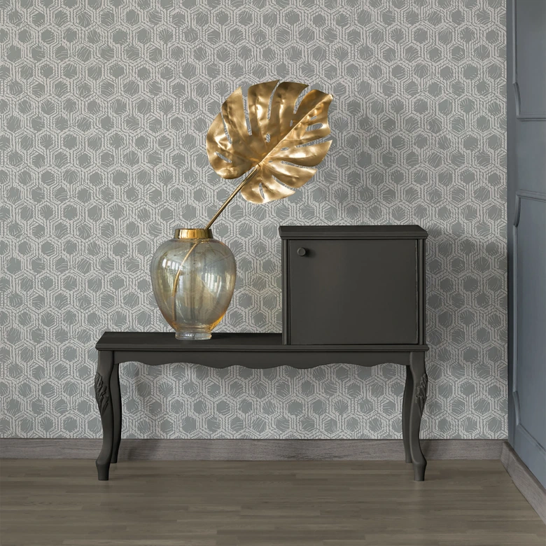 Architects Paper Vliestapete Alpha geometrische Tapete beige, metallic 