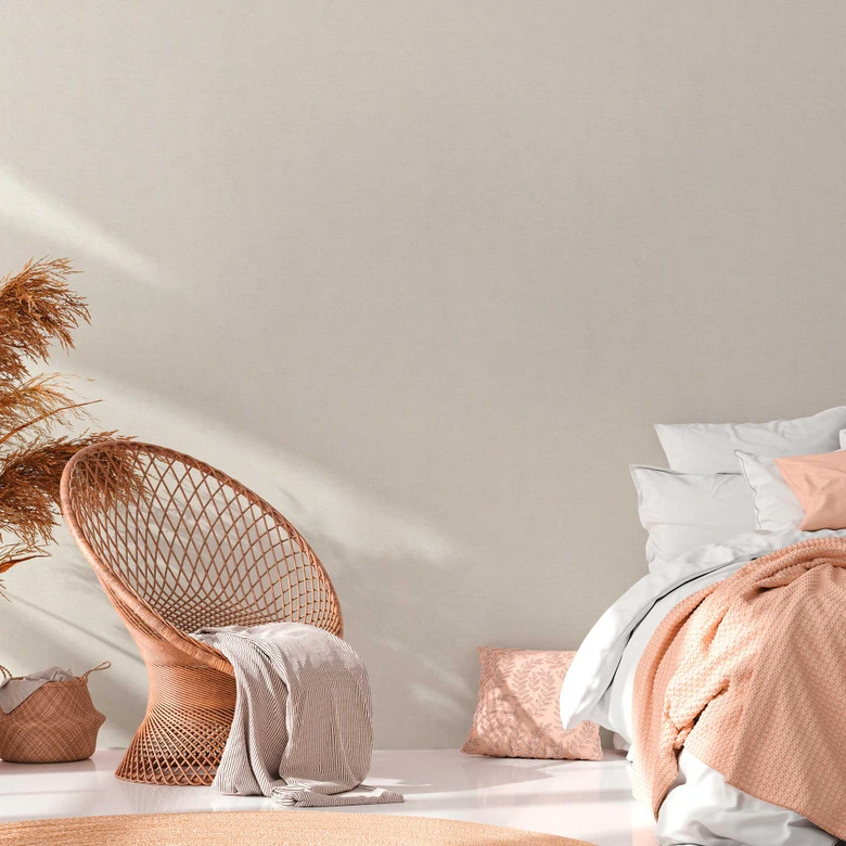 Tapete Weiß einfarbig - Uni Vliestapete für Wohnzimmer, Schlafzimmer 