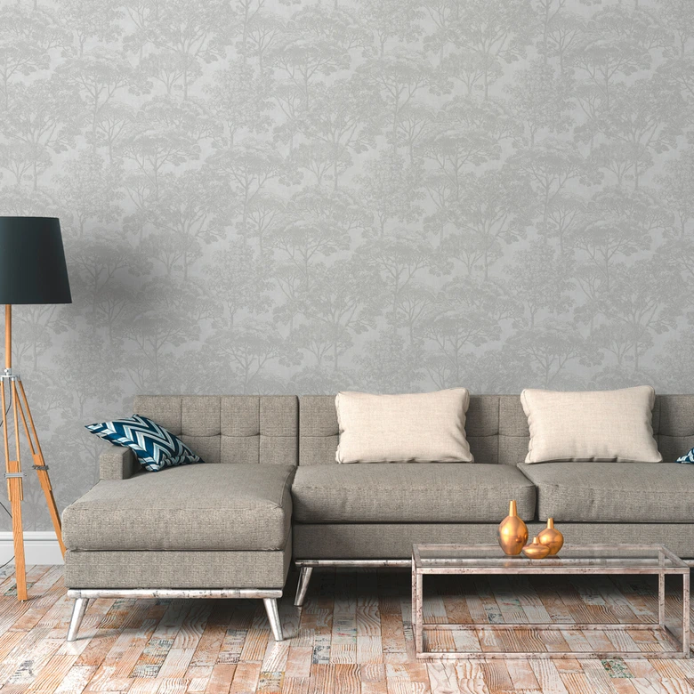 A.S. Création Cuba - Papier peint intissé de forêt, beige 