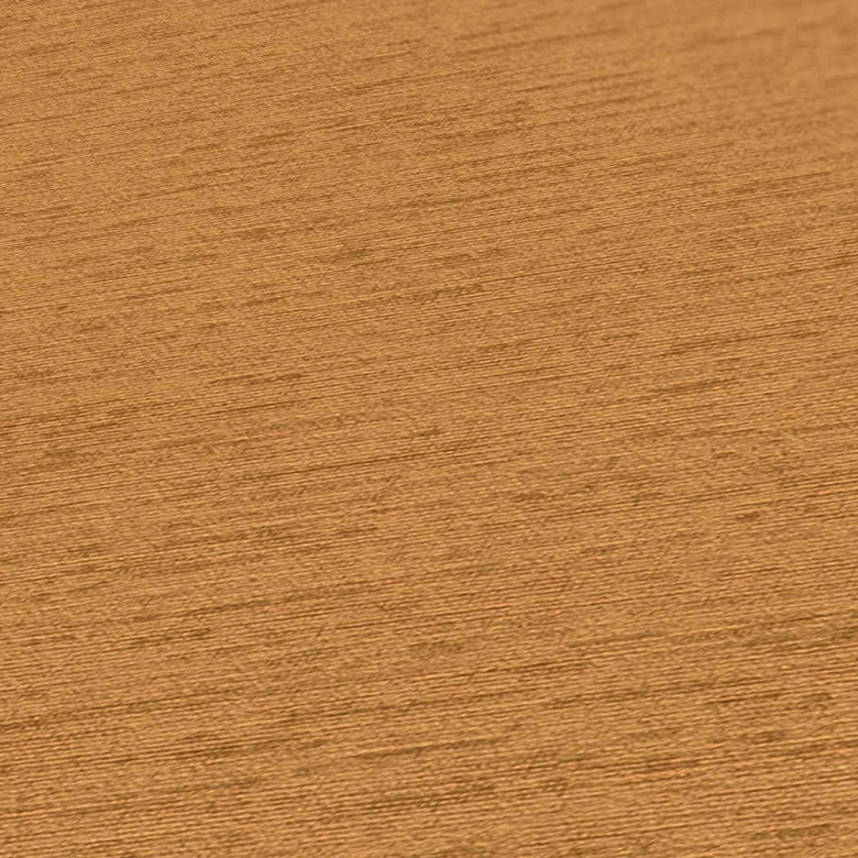Papier peint uni avec structure tissée horizontale marron jaune 