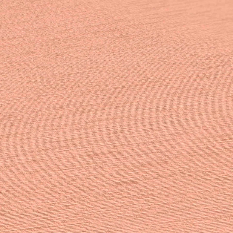 Papier peint intissé avec structure tissée horizontale Rose 