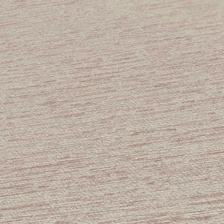 Papier peint uni avec structure horizontale tissée Beige 
