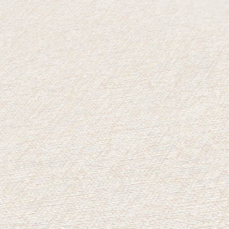 Einfarbige Tapete mit Strukturdesign Creme-Weiß  