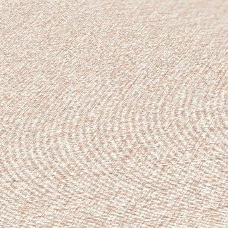 Unitapete mit Strukturmuster Beige Grau - Tapete mit Gewebe-Optik  