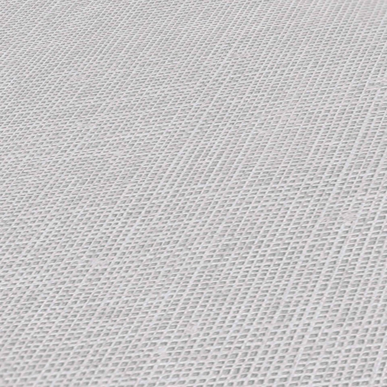Unitapete Grau - Tapete Einfarbig Textilstruktur - Wohnzimmertapete Designer 