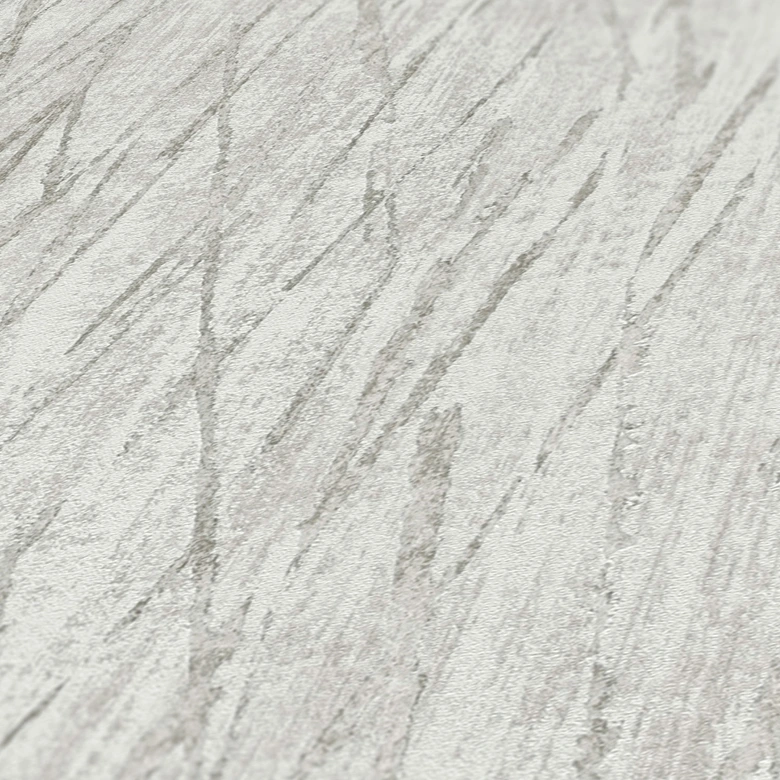 Papier peint texturé gris avec effet métallisé argenté Papier peint intissé Hygge  