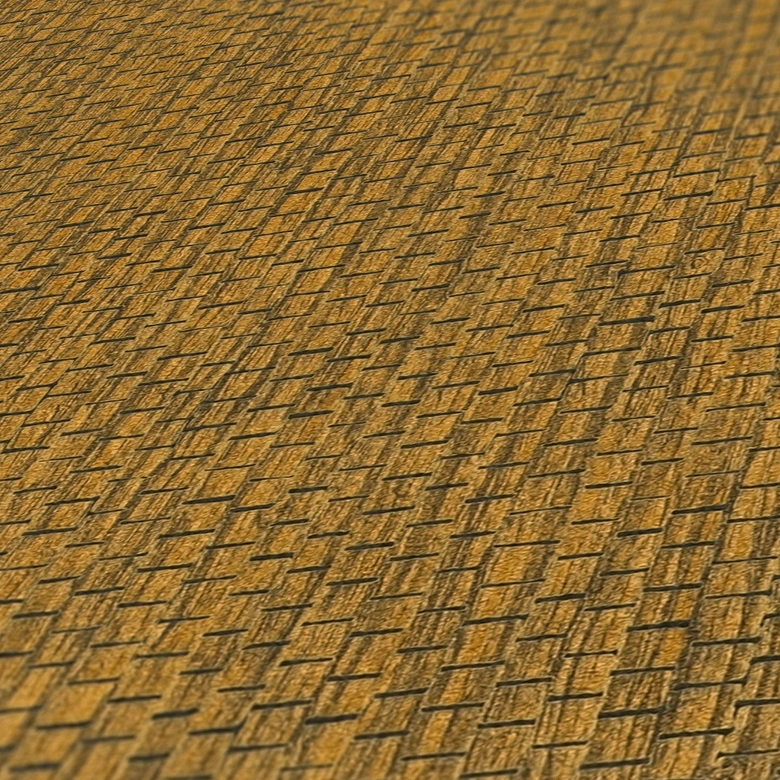 A.S. Création etnisk tapet #Hygge non-woven tapet brun, gul 