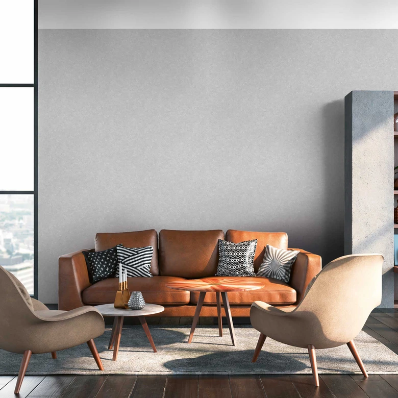 Livingwalls Vliestapete Industrial Unitapete einfarbig grau 