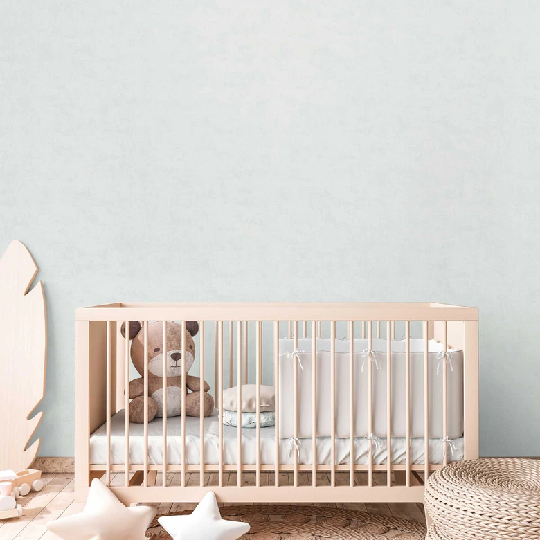 Papel pintado Habitación infantil verde claro menta - papel pintado unicolor 