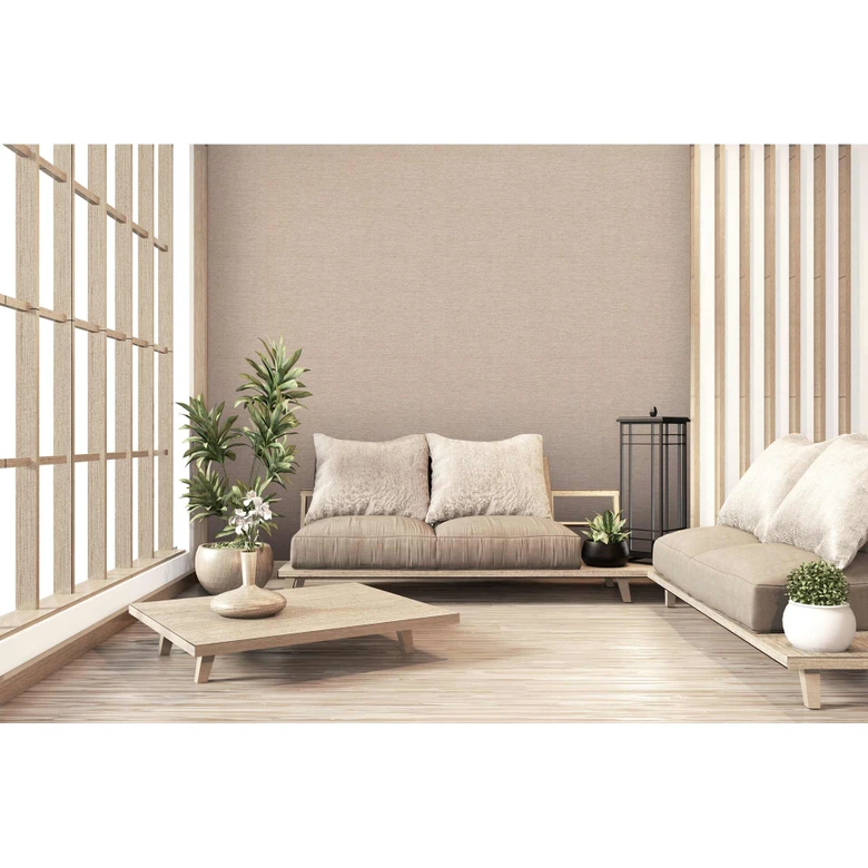 Livingwalls Metropolitan Stories 2 Mio - Tokio Papier peint uni, Beige, Métallique,  