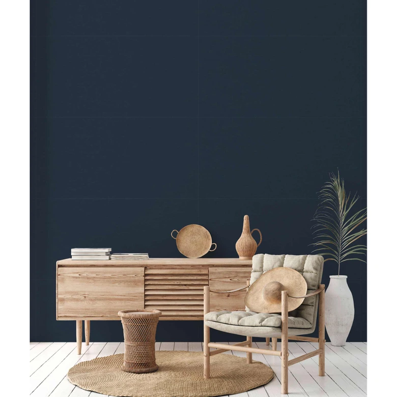 Livingwalls Vliestapete Metropolitan Stories Unitapete einfarbig Ava New York blau 