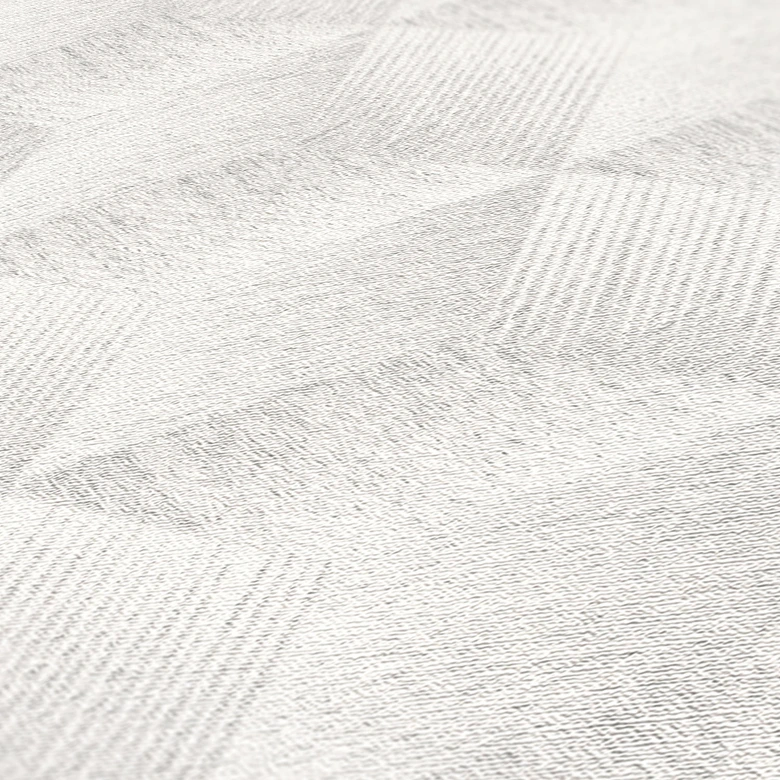 Papier peint durable 3D Illusion - Papier peint rétro de A.S. Création Gris Blanc 385062 