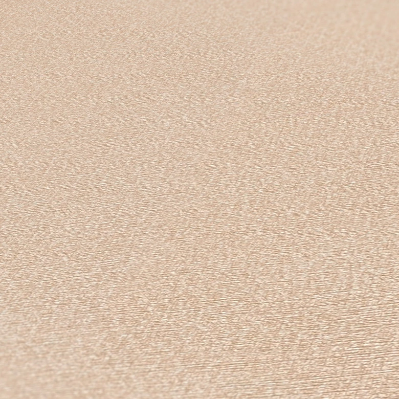 Plain wallpaper beige PVC-free - non-woven wallpaper by A.S. Création light glossy cream 386621 
