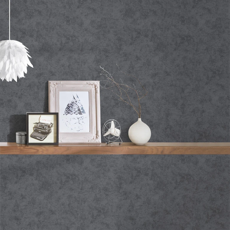 A.S. Création Pop Style Papier peint uni - Gris 