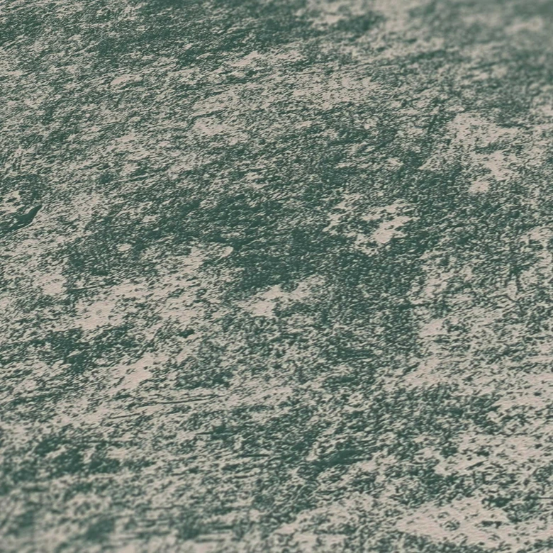 Unitapete Grün Creme - Einfarbige Metallic-Tapete - Vliestapete Strukturtapete Putzoptik 