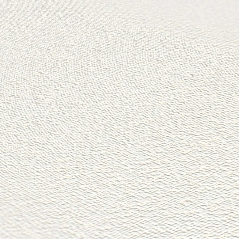 Tapeta flizelinowa, do malowania, biała - jednokolorowa teksturowana tapeta do odklejania i przyklejania - tapeta do salonu i biura 