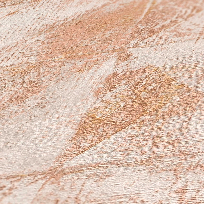 Papel pintado gráfico gris oro - papel pintado tejido-no tejido efecto metalizado - papel pintado texturado dormitorio oficina 