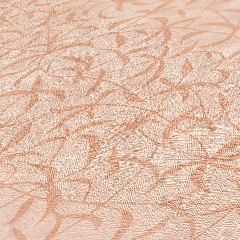 Papier peint fleurs beige crème - papier peint style campagne salon - papier peint intissé chambre couloir 