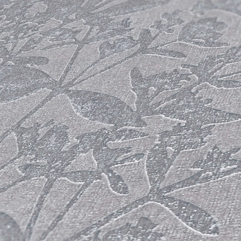 papier peint maison de campagne crème gris bleu - papier peint molletonné salon - papier peint floral salle à manger cuisine 