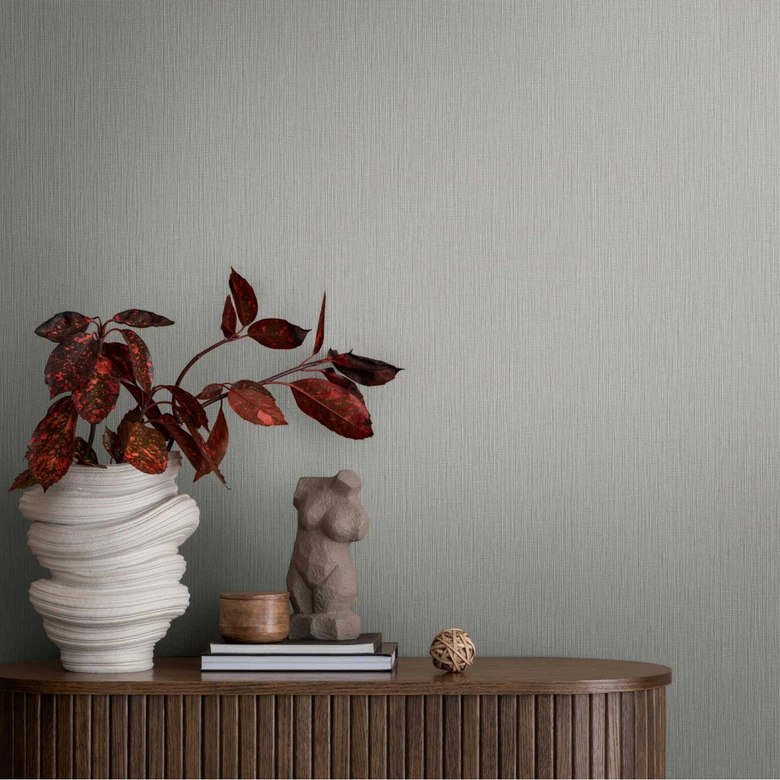 Light gray unit wallpaper - non-woven wallpaper with a fine texture for modern rooms 