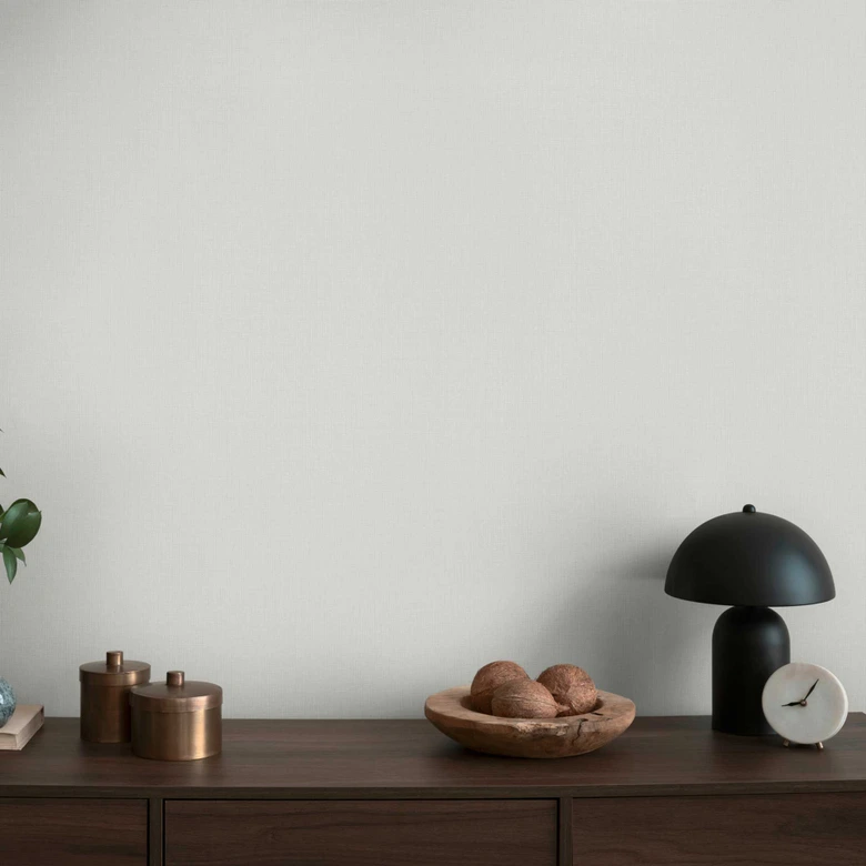 Grey unit wallpaper - non-woven wallpaper with a fine texture and subtle elegance 