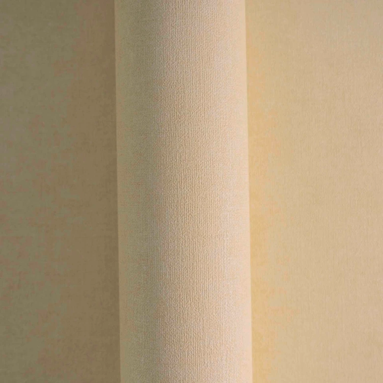 Leinentextur-Tapete Sandbeige - Beruhigende Vliestapete 