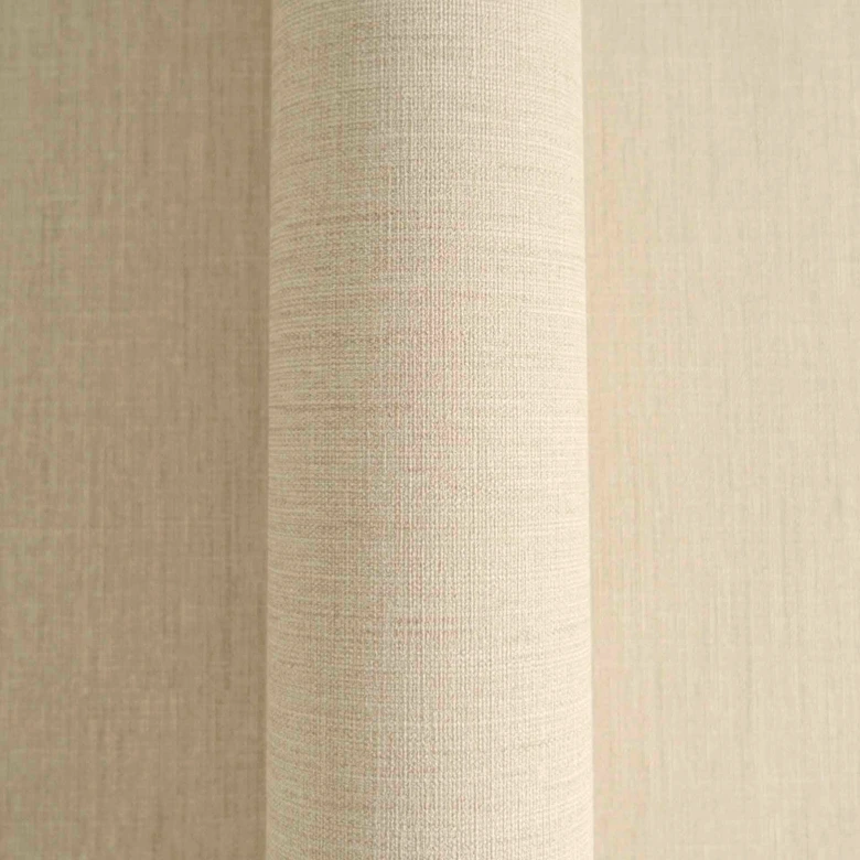 Uni Vliestapete in Creme mit Leinentextur - Sanfte Wandgestaltung für ein stilvolles Zuhause 