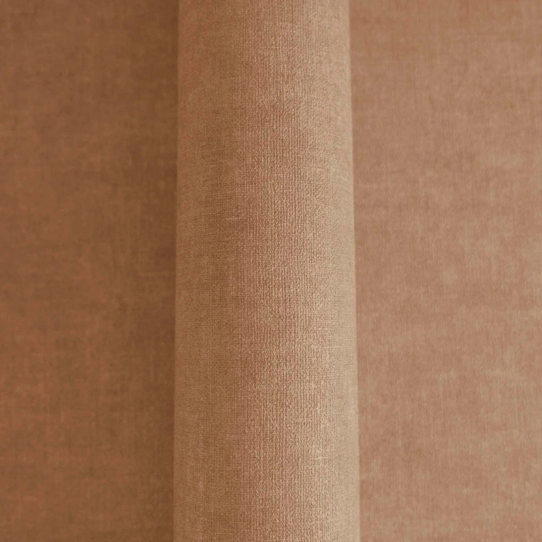 Beige textured plain wallpaper - elegant wall design - non-woven wallpaper 