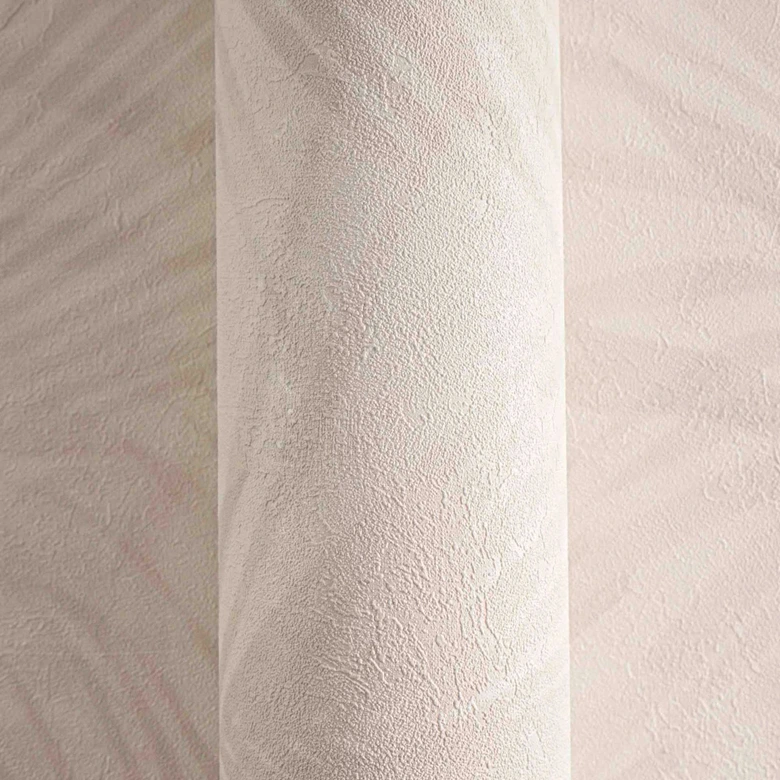 A.S. Création Papier peint Intissé Neue Bude 2.0 Edition 2 feuilles de palmier crème, gris, beige 