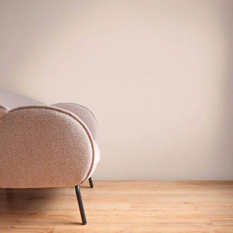 Textured wallpaper in linen look apricot - subtle non-woven wallpaper modern & friendly 